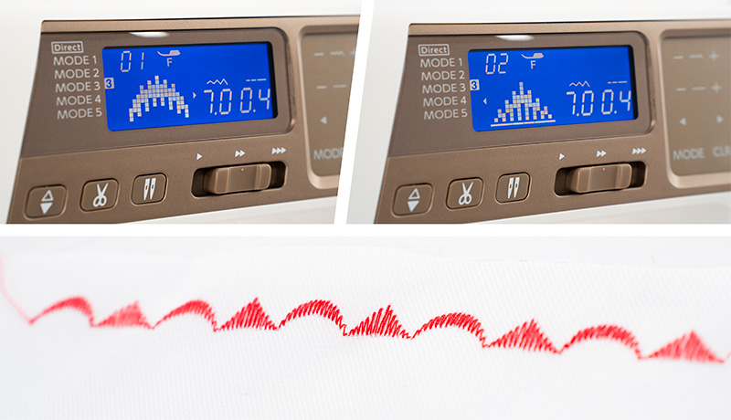 Janome 5300QDC Programmable stitch combinations